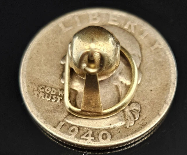 14K Gold 1939 Worlds Fair Trylon Perisphere Charm Queens New York Antique NY - Image 4 of 4