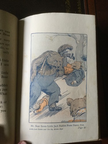 Little Jack Rabbit and The Big Brown Bear, David Cory,1st Ed 1921 DUST COVER - Picture 9 of 12