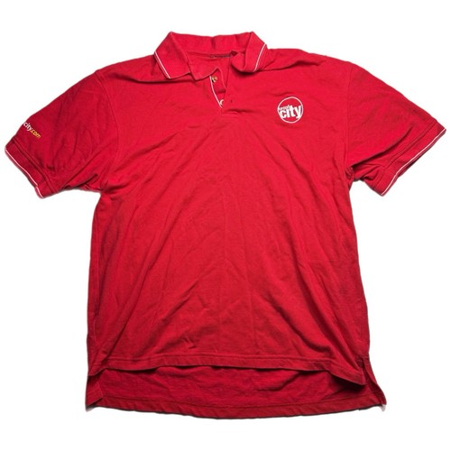 Vintage Circuit City Employee rotes Poloshirt kurzarm | Herren Größe XL