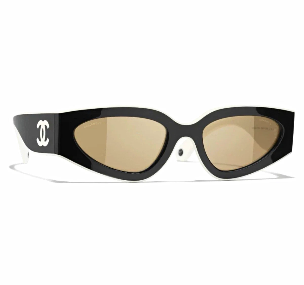 CHANEL Women's Black Cat Eye Sunglasses for sale | eBay