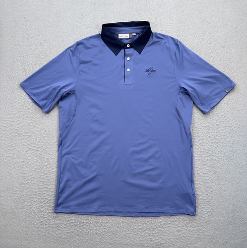 KJUS Poloshirt Herren XL Blau Superload Performance Stretch La Gorce Logo Golf - Bild 2 von 8
