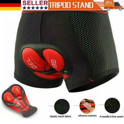 Herren-Radunterhose Fahrradhosen Gepolstert Fahrradunterhose Fahrrad Unterwäsche