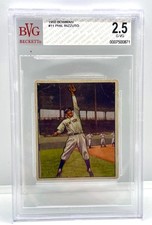 1950 Bowman # 11 Phil Rizzuto Yankees Shortstop Vintage Graded 2.5 G-VG