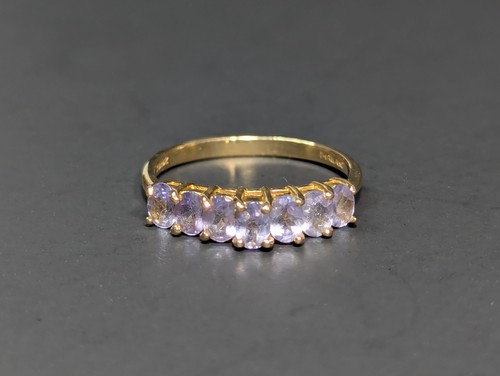 CID 14k Yellow Gold Tanzanite Ring Size 7 Thailand - Picture 10 of 24