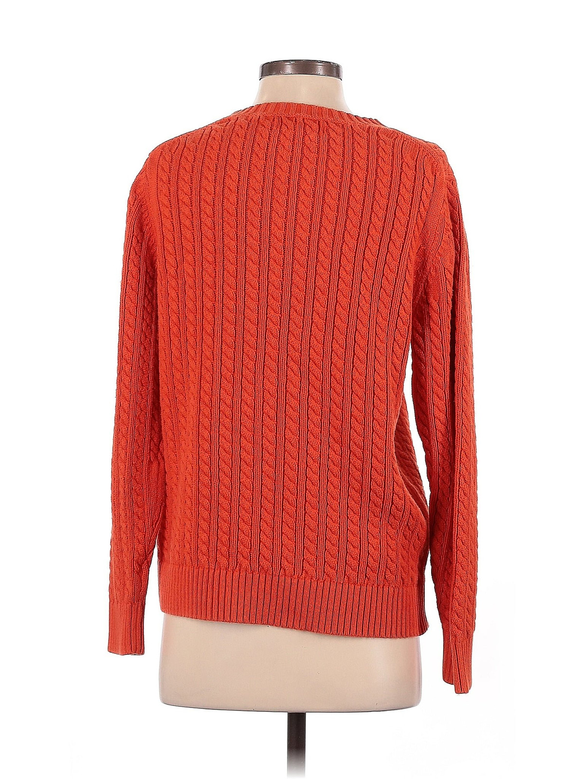 Amazon Essentials Women Orange Pullover Sweater 1 - image 2