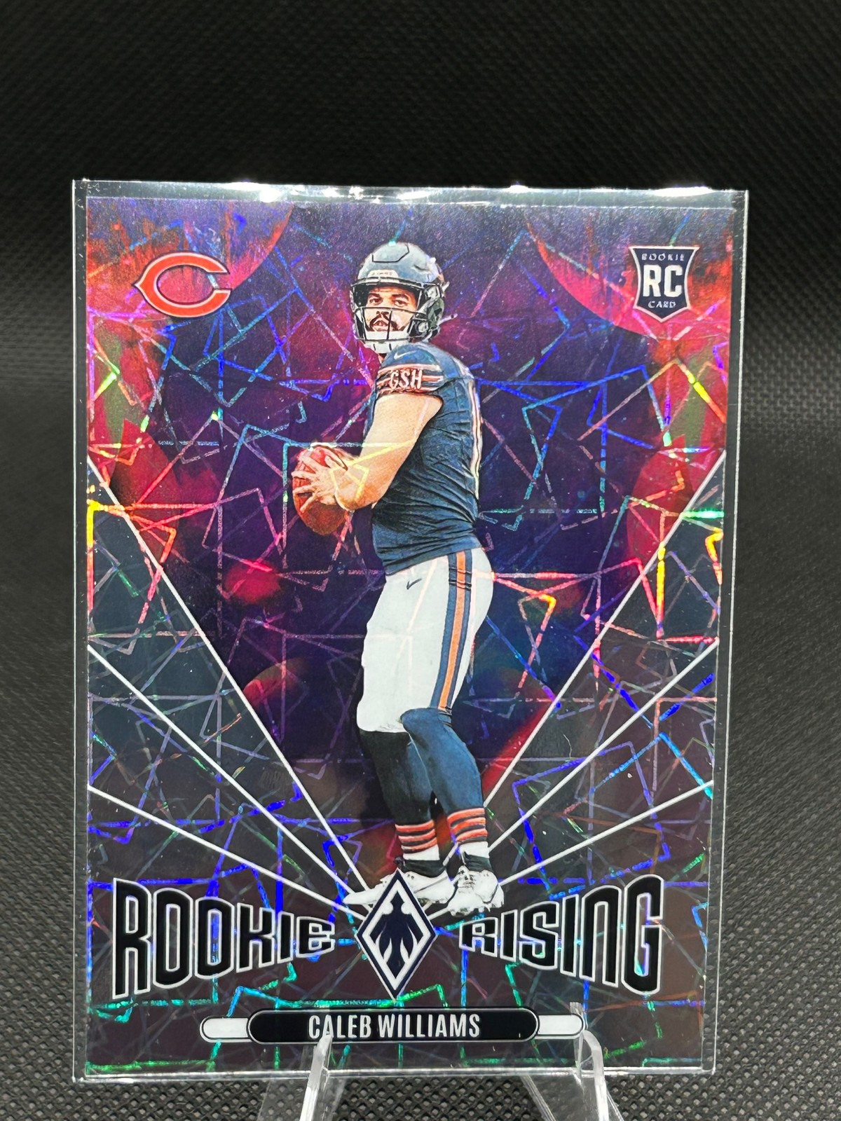 Caleb Williams #RR-CWS - 2024 Panini Phoenix Rookie Rising Lazer - Bears
