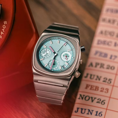 CILOA sports square green watch men's brand authentic, high quality quartz watch