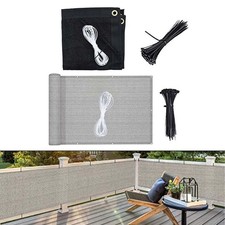 For balcony Deck Privacy Screen with Dust and Debris Blocker for Outdoors