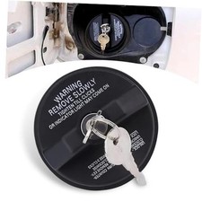 Pack-1 Car Fuel Tank Cap with Lock, Fuel Filler Port Leak-Proof Sealing Cover,