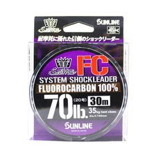 Sunline Fluorocarbon Leader Saltwater System Shock Leader 30m 70lb (9239)