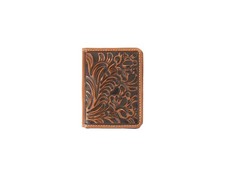 Nocona Western Wallet Mens Bifold Floral Embossed Med Brown N5416944