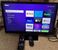 Samsung 24 Smart LED HDTV UN24H4500AF with Remote Roku Streaming Player