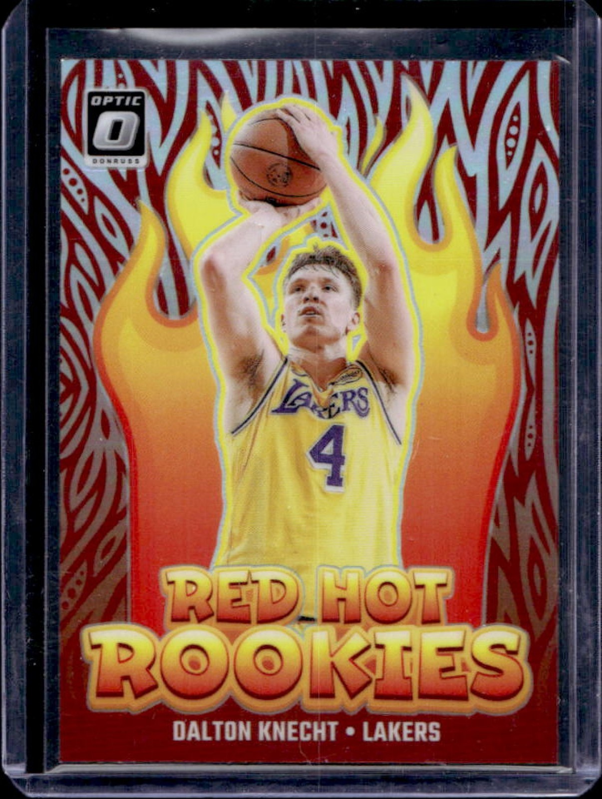 2024-25 Donruss Optic Dalton Knecht Red Hot Rookies Holo RC #10 Lakers
