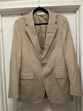 Vintage Brooks Brothers Brooksgate Tan Blazer Sport Coat 40R USA