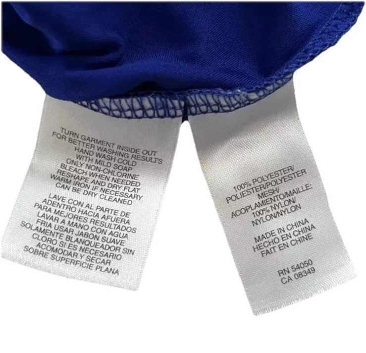 VETEMENTS Abito midi Rachel Roy donna piccolo blu senza maniche maglia greco drappeggiato colorblock