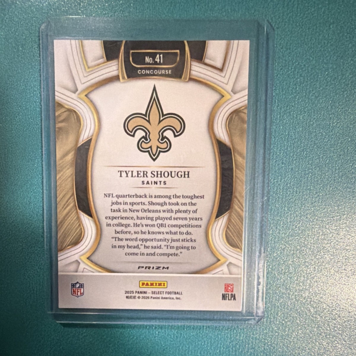 2025 Panini Select Tyler Shough #41 Zebra Prizm Rookie | eBay