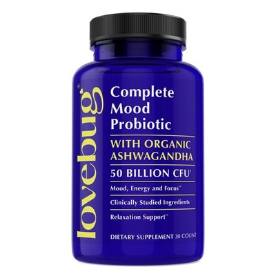 LoveBug Complete Mood Probiotics for Women - 50 Billion CFU 10 Clinically Stu...