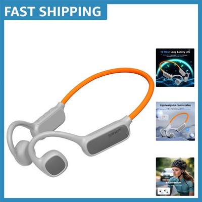 Air Conduction Headphones - Open Ear Design with LED Light & 20H Battery Life
