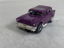 Johnny Lightning '57 Chevy Nomad Purple on AW Ultra G Chassis Slot Car - RARE!