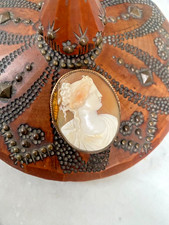 alte Camee - Kamee - Brosche - Goldfassung - Gemme