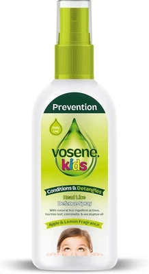 Vosene Kids Apple & Lemon Head Lice Defence Spray, Natural Repellent 150ml