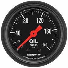 Autometer Oil Pressure Gauge Mechanical Z Series 52mm 0-200 Psi