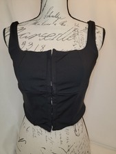 Black Hook And Eye Corset Top, Size Medium Unbranded NWOT