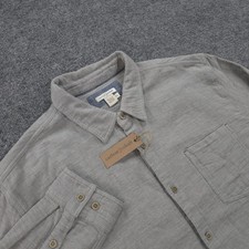 Carbon 2 Cobalt Shirt Mens XL Gray Unexpected Double Weave Flannel Casual NEW