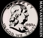 1959 Franklin Half Dollar- Silver- Choice Gem Proof Luster No Reserve #J87