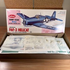 Vintage Guillows Giant Scale F6F-3 Hellcat Navy WW2 Balsa Model Kit Complete
