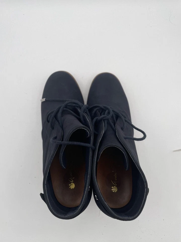 Botín de cuña para mujer Gloria Vanderbilt GV-Kola LG0328 talla 9M gamuza negra Foto 4 de 4