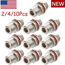 2-10Pcs N Female to N Female Bulkhead Connector RF Coaxial Adapter Waterproof