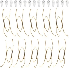 10 PCS Wire Plate Hangers, 8 Inch Plate Holders for the Wall and 15 Pack Wall Pl