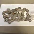 100 Mercury Dimes 90% Silver Cull dirty or Damaged Coins bulk lot $10 Face value
