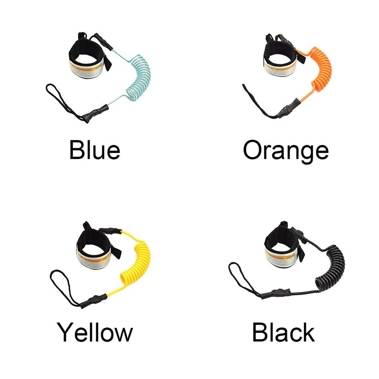 Surfboard Leash, Straight Surf Board Leg Rope, Coiled Sup Leash Leg Rope, SUP...