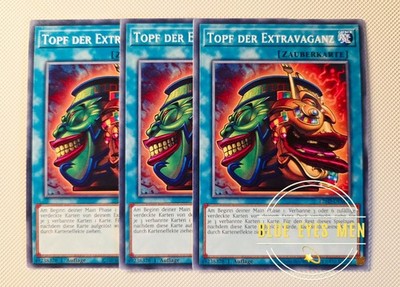Yugioh! 3x Topf Der Extravaganz Common NM DE L26D NEU Blitzversand!