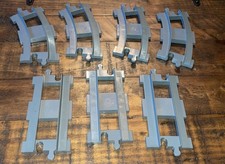 LEGO DUPLO Thomas Train Track Lot Of 7 Dark Gray 4 Curved 3 Straight Pieces