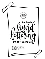 Just Jenni's Hand Lettering Practice Book