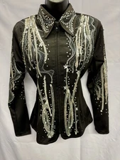 Western Show Shirt/ Jacket By Winning Collection- LC Feather Plus