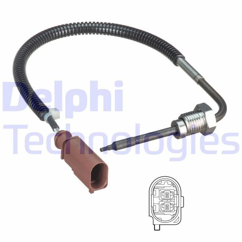 DELPHI TS30270 Sensor temp. gas escape para AUDI A6 C7 Avant (4G5, 4GD) Q5 (8RB) - Imagen 2 de 4