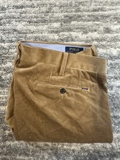 Polo Ralph Lauren Corduroy Pants Mens 38/30 Beige Stretch Classic Fit