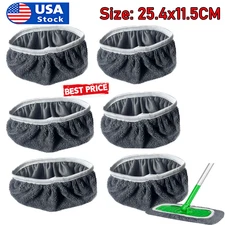 6 Pack Reusable Wet Pads Refill for Swiffer Sweeper Mop,Washable Microfiber Pads