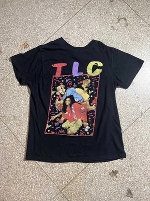 TLC Band R&B Music Group Vintage Style Graphic Print Cotton T-Shirt ZA815
