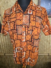 Vintage Dolphin Of California Hawaiian Style Aloha Shirt M1188