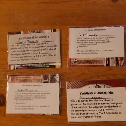 17 Nascar Racing Cards Signed/Jimmie Johnson/Mark Martin/Michael Waltrip + more - Picture 9 of 10