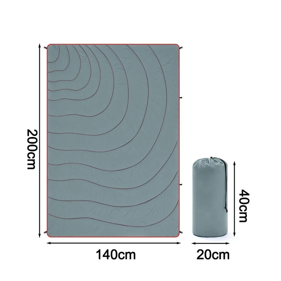 Outdoor Gear Down Camping Blanket Camping Travel Blanket Moisture-Proof Material - Image 3 of 4