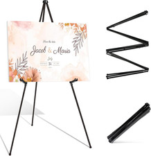 Instant Display Easel Stand - 63" Tripod Collapsible Portable Artist Floor Easel