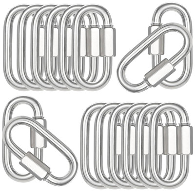 50PCS 3 Inches Quick Link Chain Connectors, M8 Screw Heavy Duty Chain Links, 5/