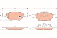 Bremsbelagsatz FÜR Toyota Yaris ( P13 ), Toyota Yaris ( P9 ) - Trw GDB3457