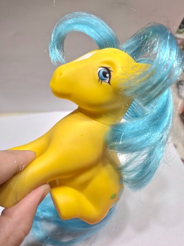 Vintage My Little Pony Bubbles MLP G1 1983 Sitting Pose Yellow NM Minty TOP - Bild 8 von 10